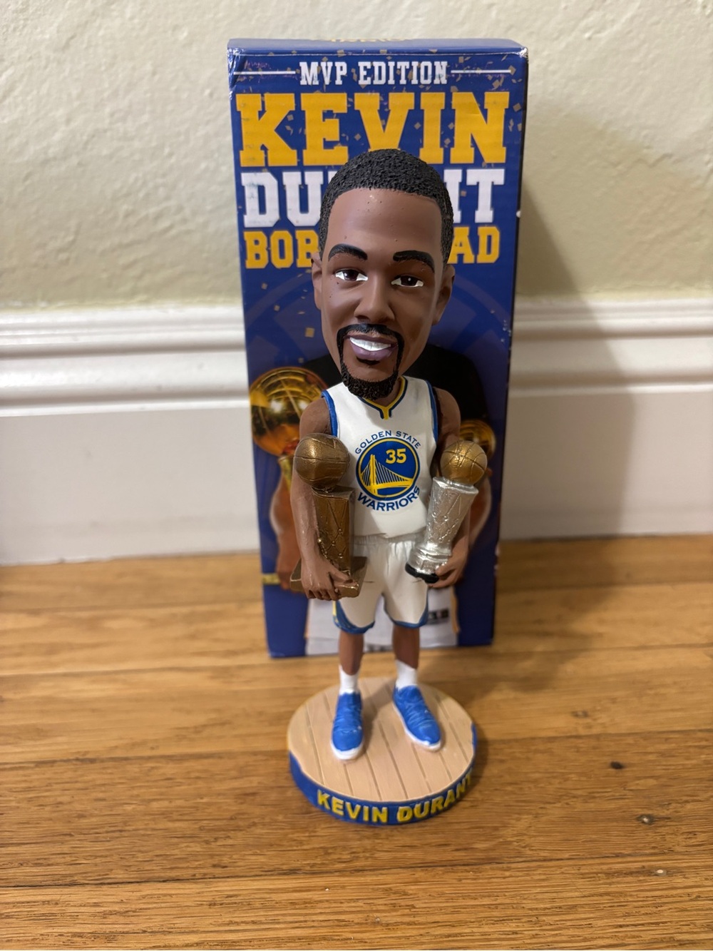 Kevin Durant Golden State Warriors 2017 NBA Finals MVP Bobblehead SGA NIB